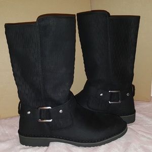 Ugh shani black nubuck leather uggs size 11